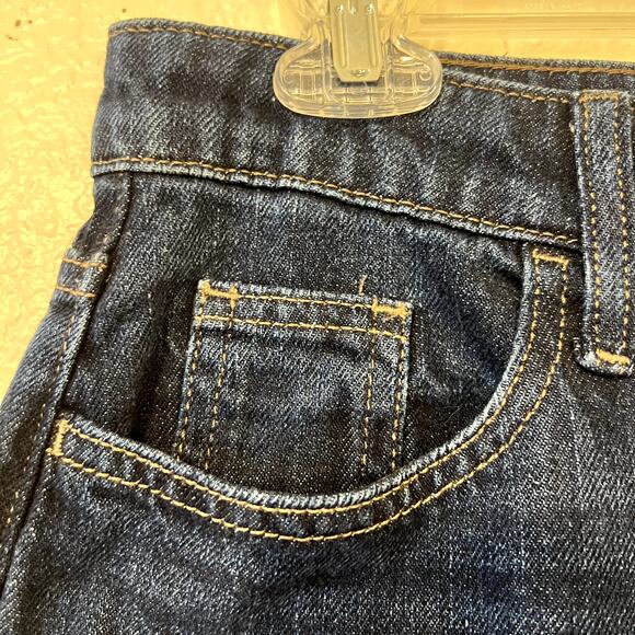 Universal Thread Blue Cotton Denim Dark Wash Wide Leg Straight Jeans Size 6R NWT - Picture 10 of 11